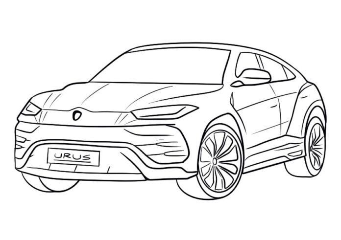 ferrari urus suv coloring pages to print online