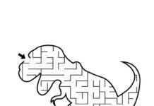 maze for kids dinosaurs printable