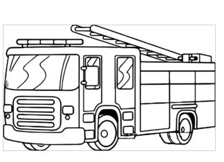 livre de coloriage de camions de pompiers en ligne