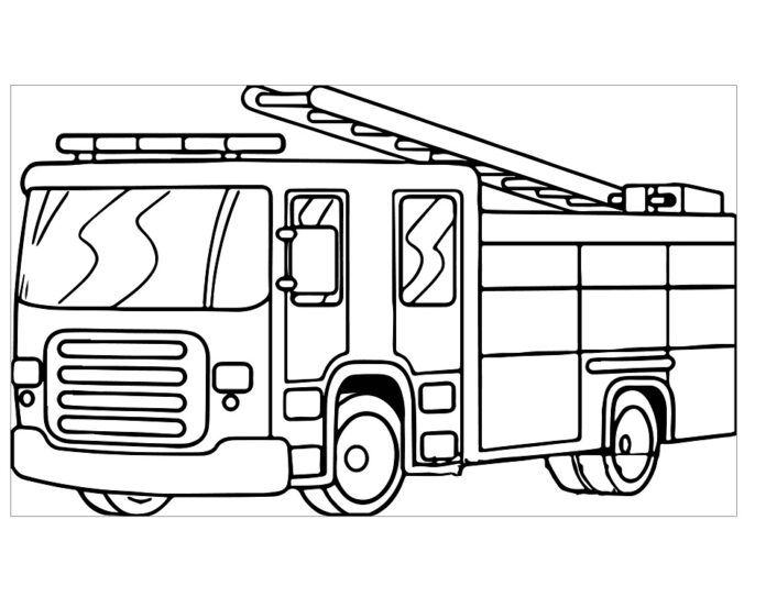 fire truck coloring book online