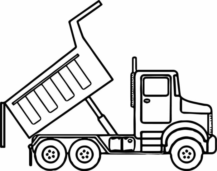 sand truck coloring book online