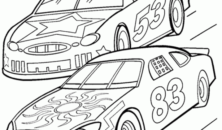 Livre De Coloriage Voitures De Sport La Course Imprimer Et Mettre