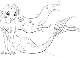 mermaid h2o coloring book online