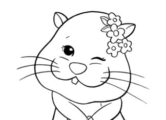 happy hamster coloring book online