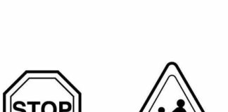 road signs coloring book online