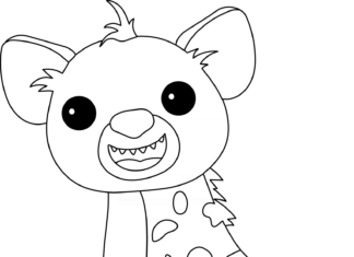 Jolly little hyena színezőkönyv online