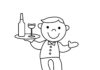 waiter for kids coloring book printable