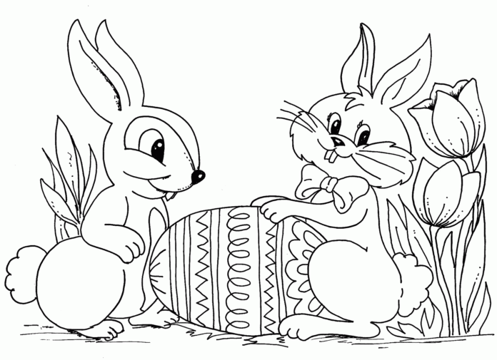 painting easter eggs coloring book online