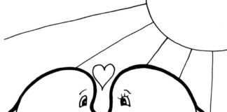 animals in love coloring book online