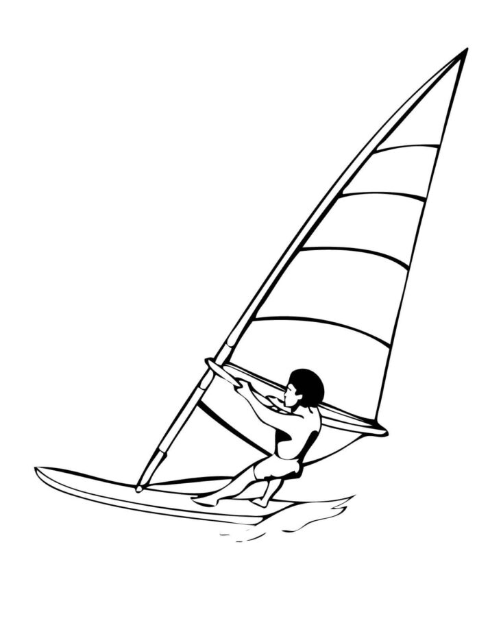 seglare på vattnet färgläggning bok online