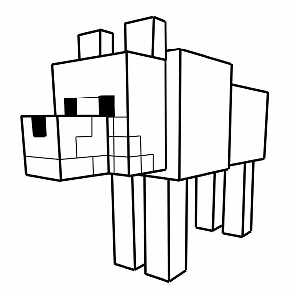 livre de coloriage des animaux de Minecraft à imprimer