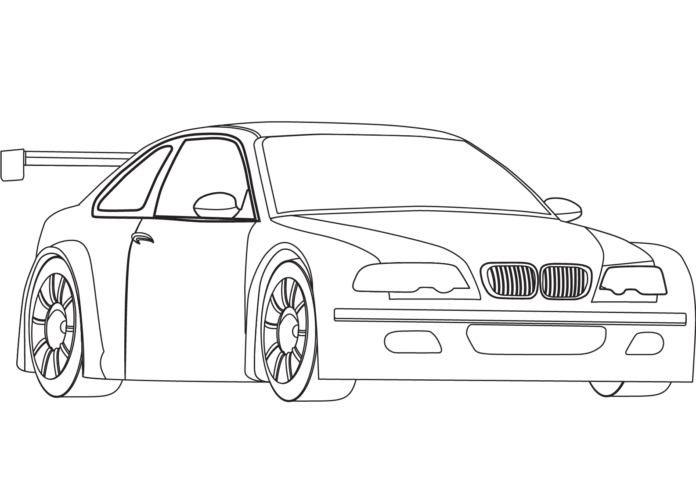 BMWレーシング塗り絵オンライン