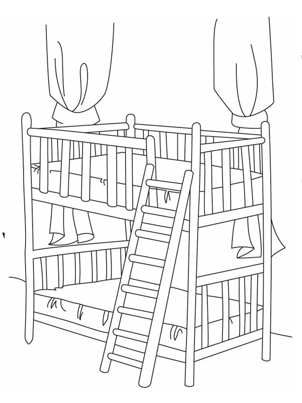 Holz-Doppelbett-Malbuch online