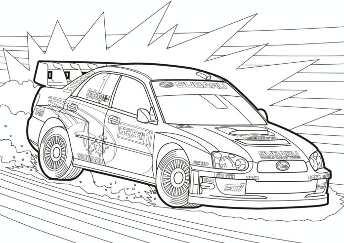 drift race coloring book online