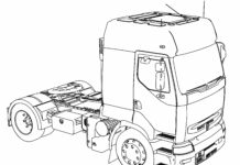 french truck Malbuch online