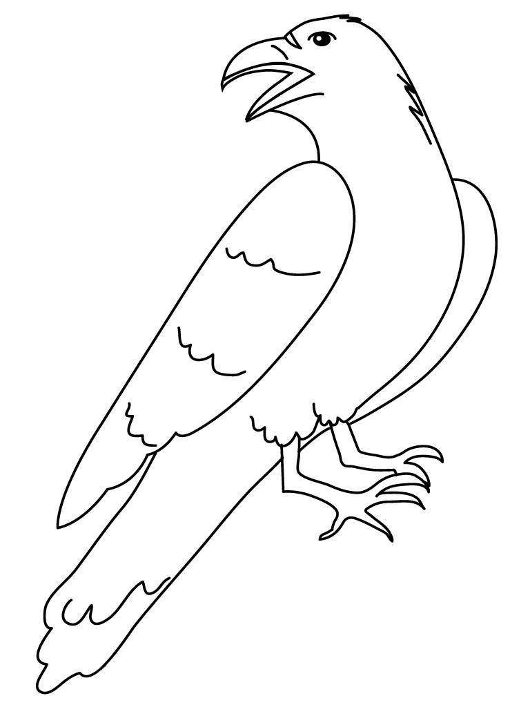hungry and angry crow coloring book online