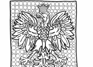 polska emblemet - örn målarbok online