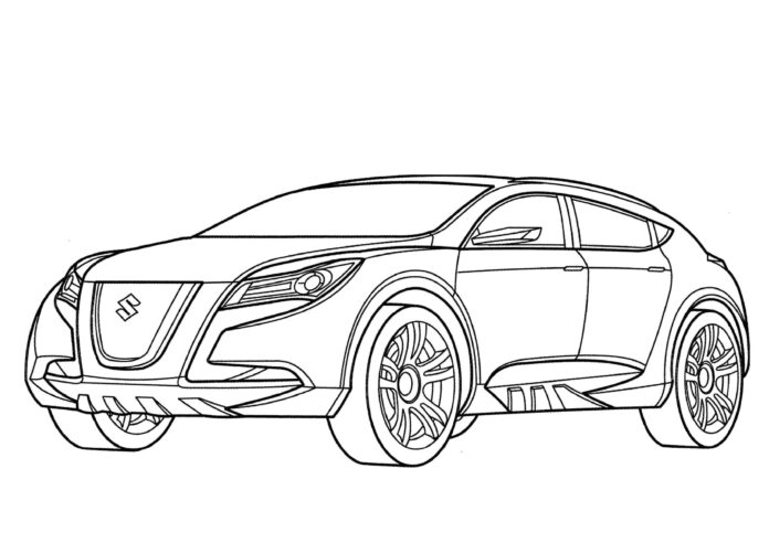 latest japanese car coloring book online
