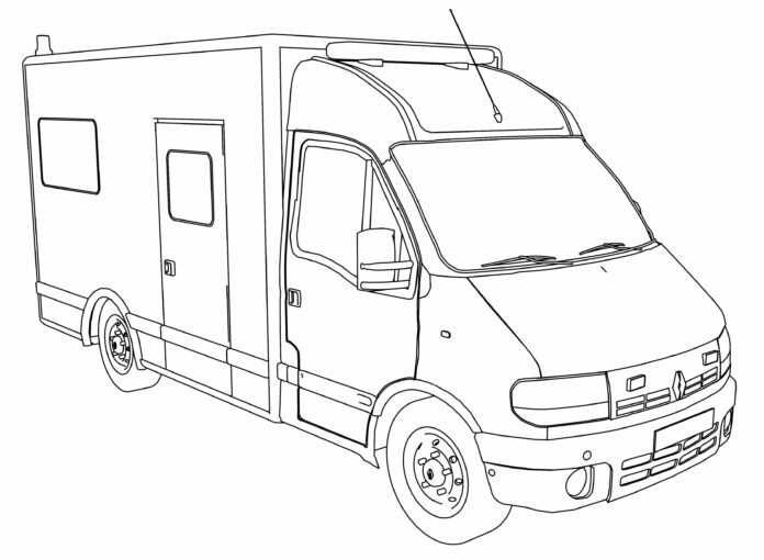 renault ambulance coloring book online