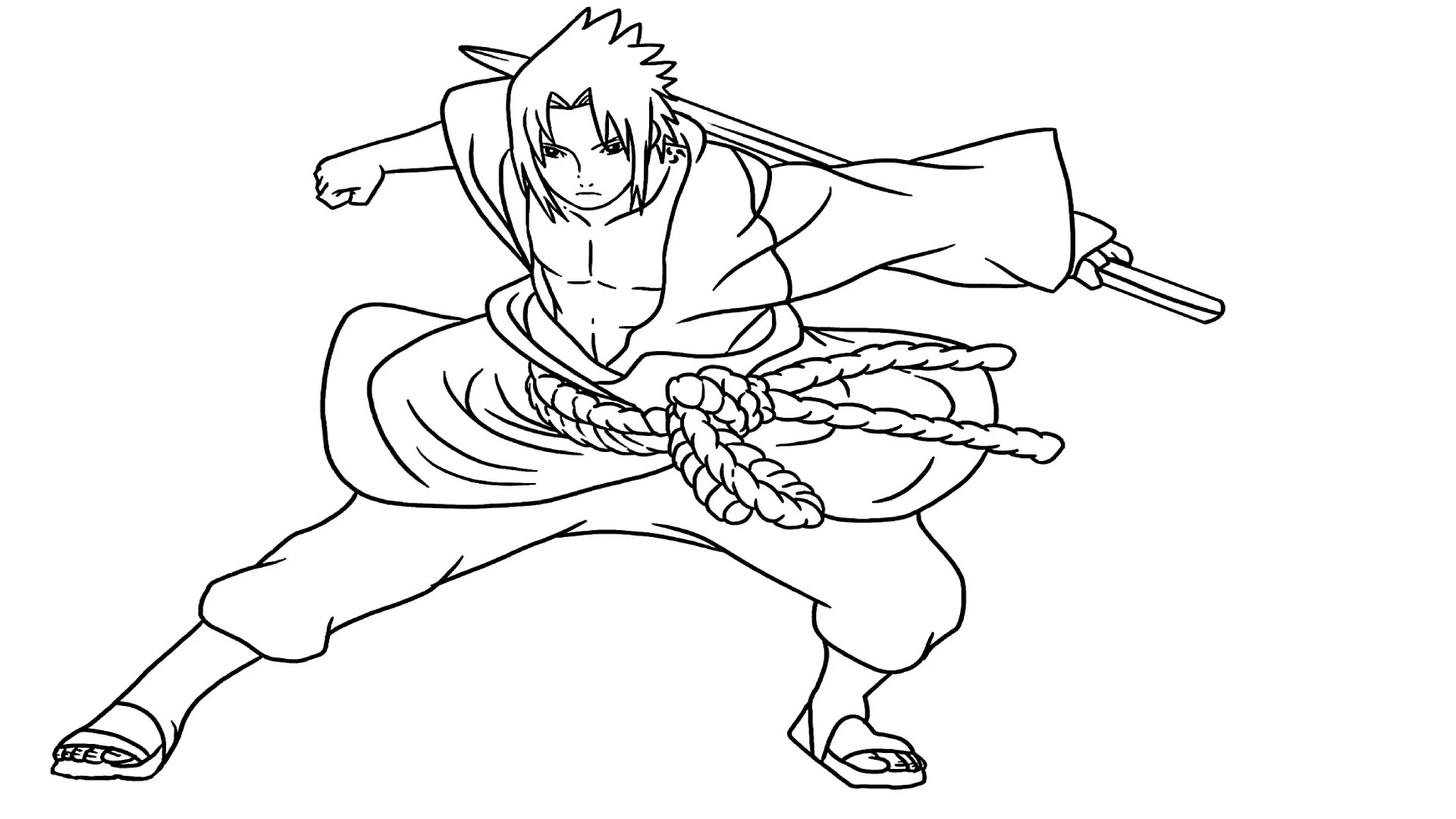 Coloring Pages Naruto Vs Sasuke Best HD - Coloring Pages Printable
