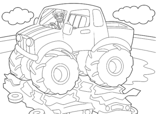 coloring book auto crushes other cars to print onlne monster high