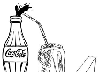 väritysarkki coca cola tulostettava