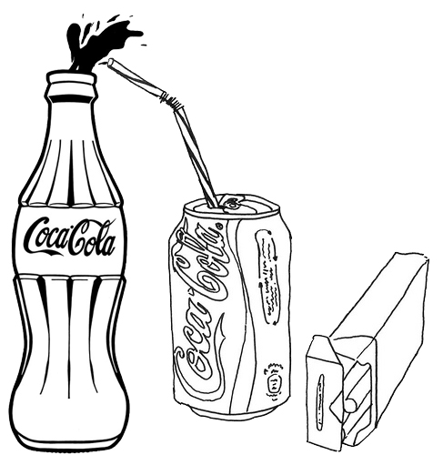Omaľovánky coca cola na vytlačenie