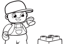 coloring book duplo human printable with lego for kids