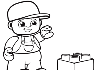 coloring book duplo human printable with lego for kids