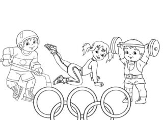 kolorowanka igrzyska olimpijskie dla dzieci do druku i online