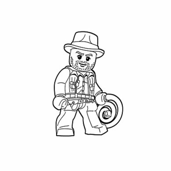 coloring book lego indiana jones printable for kids