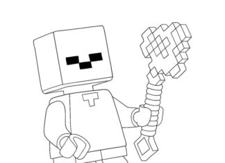 lego minecraft coloring book for kids to print and online