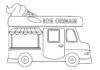 coloring page ice cream shop on wheels printable for kids online