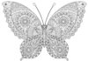 着色曼荼羅の蝶の印刷可能なオンライン