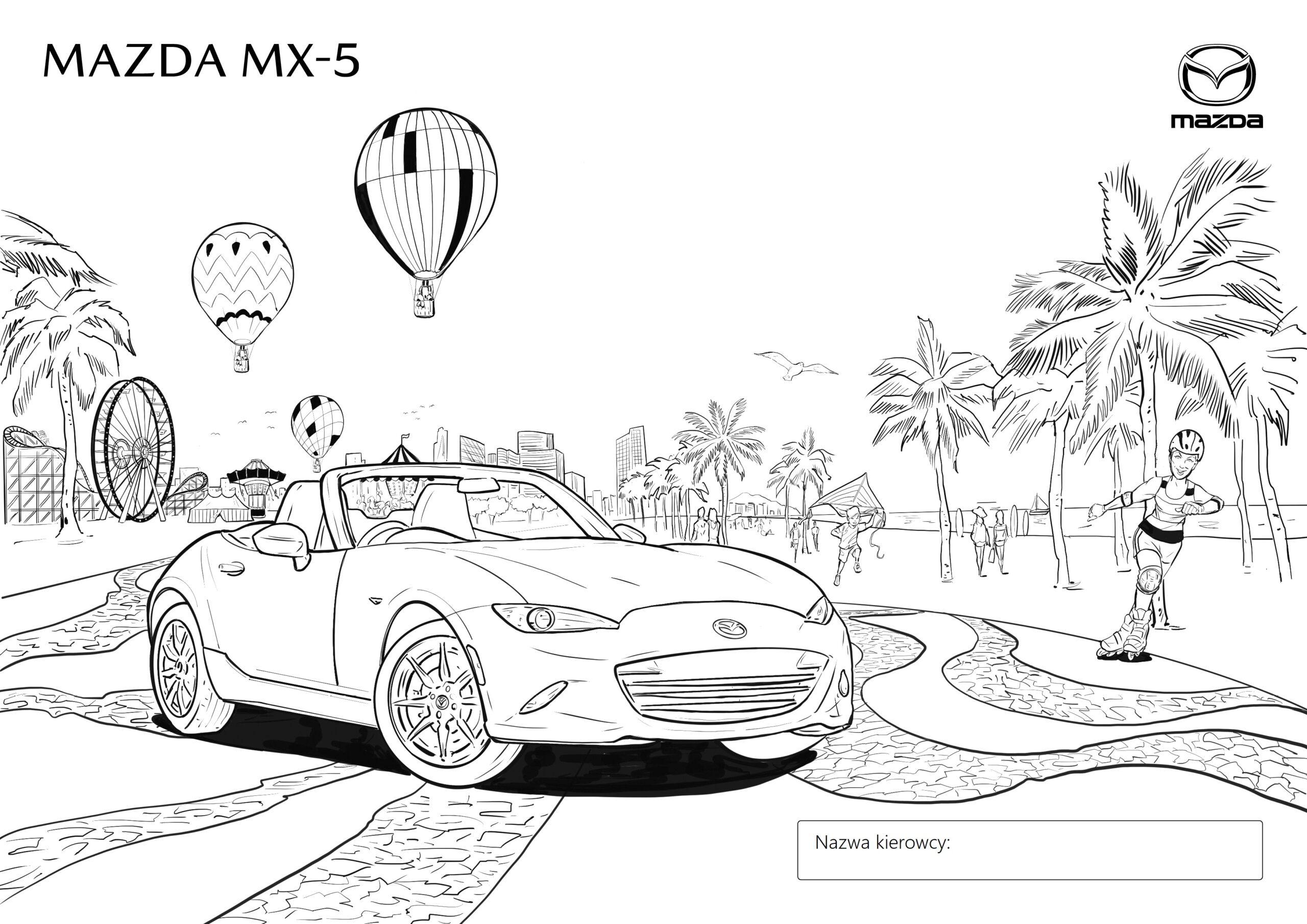 Kolorowanka Mazda Mx Sportowe Auto Do Druku I Online My Xxx Hot Girl