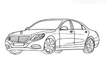coloring book mercedes s class to print online