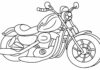 malebog Motorcycle Chopper - Cruiser til udskrivning online