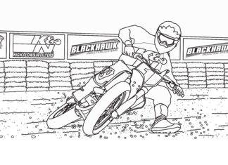 printable speedway motorcycle coloring book