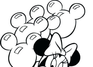 Malbuch Minnie Mouse zum online ausdrucken