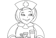 coloring book nurse for kids to print online