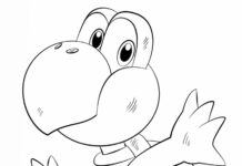 coloring book turtle from the game mario bros