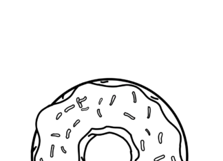 libro para colorear de donuts en línea
