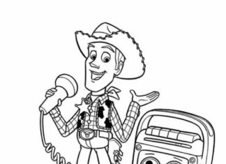 Cowboy Skinny dal libro da colorare fiaba online
