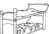 double bunk bed coloring book online