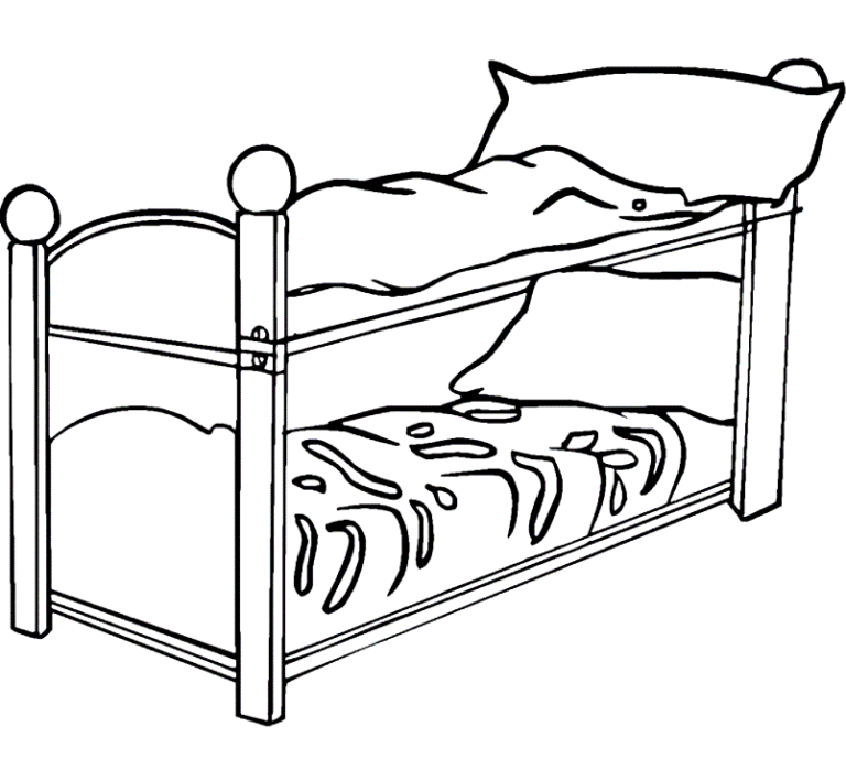 Bunk Bed Coloring Book Printable & Online