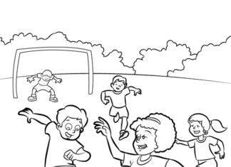 soccer coloring book to print