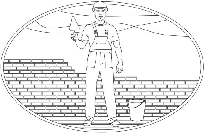 brick wall coloring book online