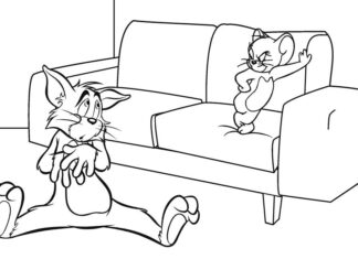 Tom ja Jerry värityskirja verkossa