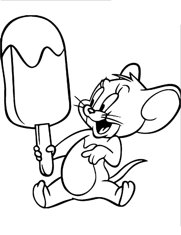 ジェリーマウス塗り絵オンライン