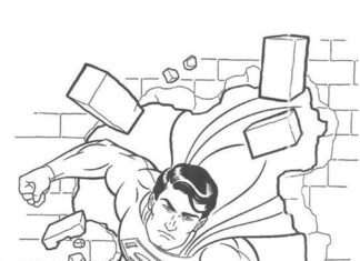 super-homem em ação livro de coloração online
